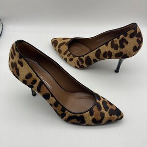 Donald J Pliner Calf Hair Cheetah Print Pump Size 7,5M Made in Spain